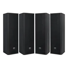 4 Caixas Som Line Array C425 Donner 100wrms Top Igreja Bar Cor Preto Passiva Foto mini 1