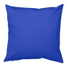 4 Capas Almofada Lisa 40x40 Decoração Sala Ou Quarto Cor Azul Foto  mini 1