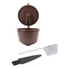 4 Cápsulas Dolce Gusto Reutilizáveis Com Colher E Pincel Foto mini  3