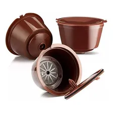 4 Cápsulas Reutilizável Dolce Gusto Recarregável Marrom Foto mini  2
