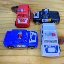 4 Carrinhos Da Policia A Fricçao Carro Brinquedo Foto mini 2