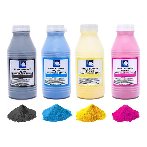 4 Cores Pó De Toner High Fusion P/ Cp1025nw Cp1025 M175 M177 Foto 1