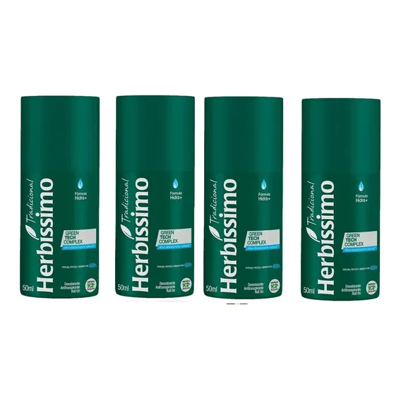 4 Desodorante Roll-on Herbíssimo Tradicional 50m Foto 1