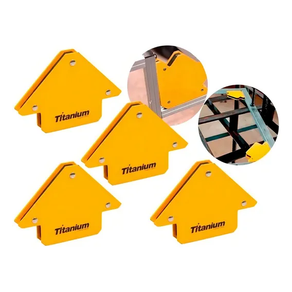 4 Esquadro Magnético Para Inversora Solda 12kg Serralheiro Foto 1
