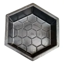 4 Formas Blocos Pavimentação Sextavados Estriados 25x25x6cm Forma Irregular Hexagonal Sextavada H6 Foto mini 4
