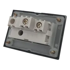 4 Interruptor Simples Embutir Em Móvel 10a 250v Preto Clean Foto mini  3