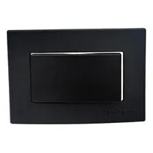 4 Interruptor Simples Embutir Em Móvel 10a 250v Preto Clean Foto mini  2