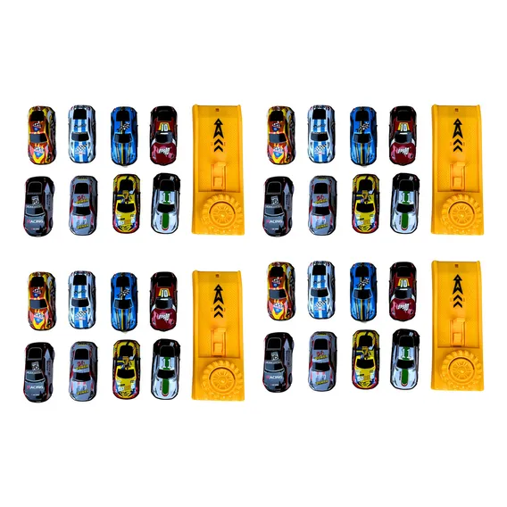 4 Kit Com Carrinhos Corrida Miniatura Speed Radical Foto 1
