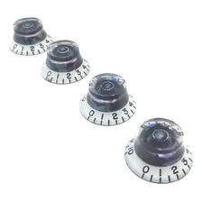 4 Knob Plastico Guitarra Branco Translucidio Abalone Lsl05wa Foto mini 3