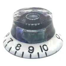 4 Knob Plastico Guitarra Branco Translucidio Abalone Lsl05wa Foto mini 2