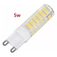 4 Lampada Led Halopim G9 5w + 4 Soquete G9 Rabicho Luz Branco-quente 127/220V Foto mini 2