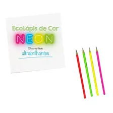 4 Lapis Preto Grafite Ecolapis Faber Castell Neon 1205ned Foto mini  2