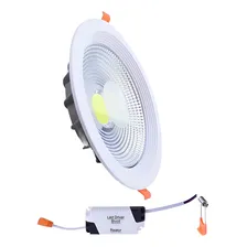4 Luminárias Embut Slim Downlight Led Cob 35w/3150 Lumens Estrutura Branco 110v 220v (bivolt) Foto mini  2