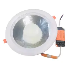 4 Luminárias Embut Slim Downlight Led Cob 35w/3150 Lumens Estrutura Branco 110v 220v (bivolt) Foto mini 3