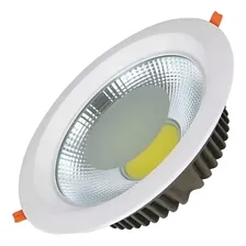 4 Luminárias Embut Slim Downlight Led Cob 35w/3150 Lumens Estrutura Branco 110v 220v (bivolt) Foto mini 1