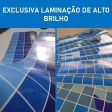 4 M X 20cm Faixa Piscina Borda Brilho Proteção Com Laminação Foto  mini 1
