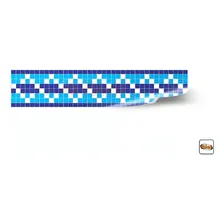 4 M X 20cm Faixa Piscina Borda Brilho Proteção Com Laminação Foto mini 4