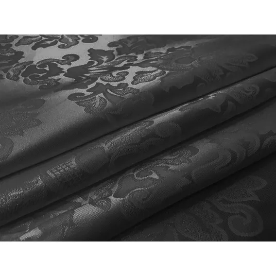4 Metros Tecido Jacquard Com 2,80 Metros Largura Decoração Cor Preto Foto 1