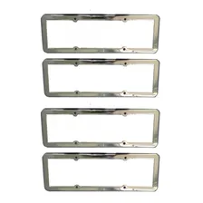 4 Moldura Placa Carro Universal Dianteiro Traseiro Foto  mini 1