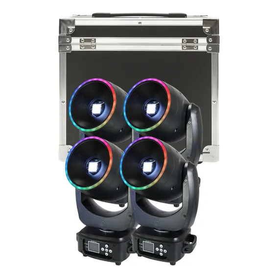 4 Moving Rgbw Beam 200w Com Borda + Cores C/case 127/220v Foto 1