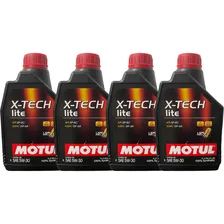 4 Óleo Motul X-tech Lite 5w30 100% Sintético 1l Foto  mini 1