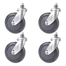 4 pç Rodízio Giratório 512 Carrinho Supermercado Roda Rol. Esfera 5 Polegadas Megaleo Foto mini 1