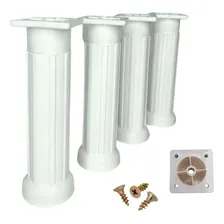 4 Pé Pézinho Plástico P/ Móveis 14 Até 17cm Regulavel Armário Pia Cozinha Foto mini 1