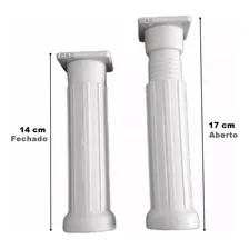 4 Pé Pézinho Plástico P/ Móveis 14 Até 17cm Regulavel Armário Pia Cozinha Foto mini 3