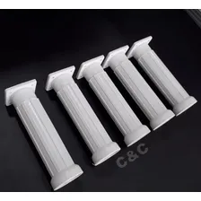 4 Pé Pézinho Plástico P/ Móveis 14 Até 17cm Regulavel Armário Pia Cozinha Foto mini 2