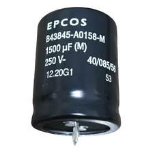 4 Peças Capacitor Eletrolítico 1500uf 250v 85°c Epcos Foto  mini 1