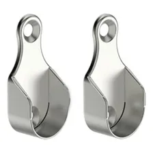 4 Peças - Suporte Lateral Para Guarda Roupa Tubo Cabideiro Foto mini 1