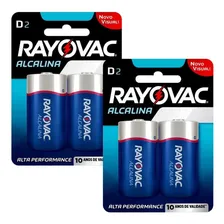 4 Pilha Grande D Rayovac Alcalina Lr15 Rádios Brinquedos Foto mini 1