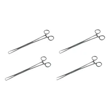 4 Pincas Ginecologica Aço Inoxidavel Pozzi Foto mini 1