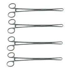 4 Pincas Ginecologica Aço Inoxidavel Pozzi Foto mini 2