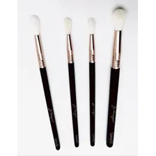 4 Pincéis Esfumar Iluminar P Olhos Le Vangee + Brind Cor Preto C/ Rosê Foto  mini 1