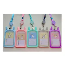 4 Porta Crachá Orelhas Gatinho Carteirinha Escolar Fofo Foto mini  2