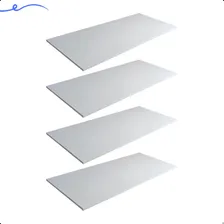 4 Prateleira Mdf 100x50 Branco Dormit贸rio Lavabo Escritorio Foto mini 1