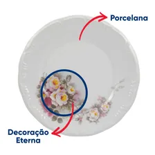 4 Pratos Rasos Eterna Porcelana Schmidt Foto mini 2