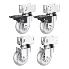 4 Roda Rodinha Anti Risco Silicone 50mm Chapa U 16mm 160kg Foto mini 1