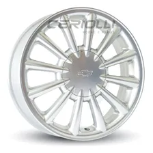 4 Rodas Aro 17 Powertech Chevette 4x100 + 4 Pneus 195 40 17 Cor Prata Especial Foto mini 1