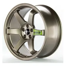 4 Rodas Gt7 Te37 Aro 18x8 5x112 5x114 Concava Racing Civic Cor Bronze Foto mini 3
