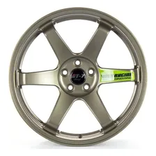 4 Rodas Gt7 Te37 Aro 18x8 5x112 5x114 Concava Racing Civic Cor Bronze Foto mini 1