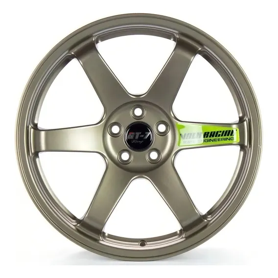4 Rodas Gt7 Te37 Aro 18x8 5x112 5x114 Concava Racing Civic Cor Bronze Foto 1