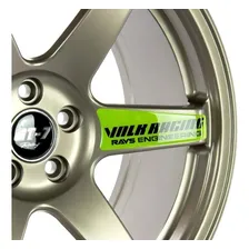 4 Rodas Gt7 Te37 Aro 18x8 5x112 5x114 Concava Racing Civic Cor Bronze Foto mini 2