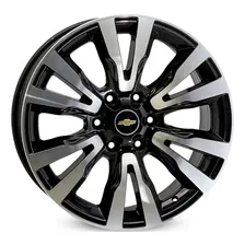 4 Rodas Kr R79 Modelo S10 Ltz / Aro 16x7 / (6x139) Et33 Cor Preta Diamantada Foto  mini 1