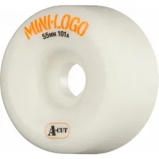 4 Rodas Mini Logo 55mm 101a A-cut Branca + Abec 7 + Espaçado Foto  mini 1