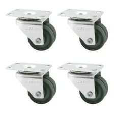 4 Rodinha RodÃzio Roda Reforçada Moveis Pesados 42mm 480kg Foto mini 1