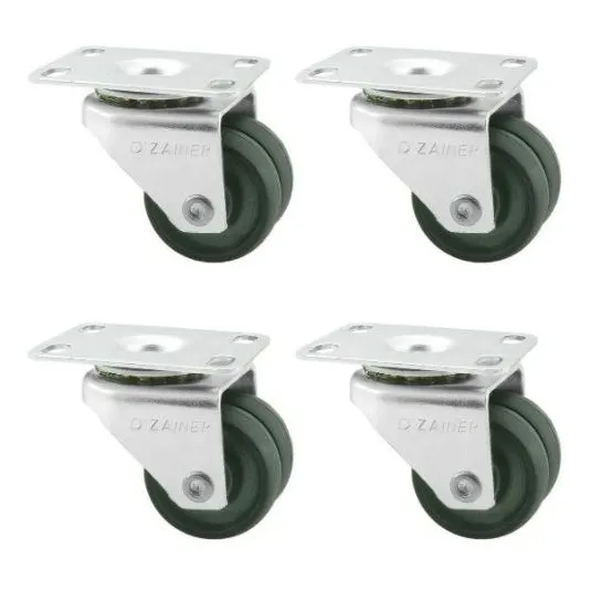 4 Rodinha RodÃzio Roda Reforçada Moveis Pesados 42mm 480kg Foto 1