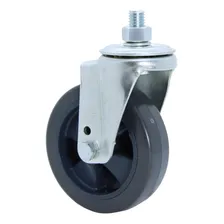 4 Rodízio Espiga 412 Roda Bucha Carrinho Supermercado 300kg Foto mini 4