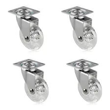 4 Rodízio Giratório Gel 75mm Silicone Roda Sem Trava Foto  mini 1